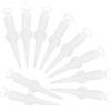 POPETPOP Beccucci per Silicone Precisione, Set 10 Pezzi in Silicone Bianco | Ugello Flessibile, Apertura Filettata, Posizionamento Facile e Applicazione Precisa per Fughe