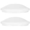 DECOMELODY Paralume Plafoniera Rotondo Pvc Bianco 2 Pezzi per Cucina