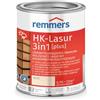 Remmers HK-Lasur 3 in 1 [plus] bianco opaco, 0,75 litri, vernice protettiva per legno di alta qualità, 3 in 1, ad asciugatura rapida, durevole