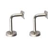 TopHomer 1 staffa da parete in acciaio inox per corrimano scale elegante argento staffa ringhiera (60 x 60 mm)