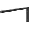 HOLZBRINK Supporto per mensola in metallo 45x20 cm HLA-B (1 pz) | Supporto per mensola lavabo da appoggio, reggimensola robusta da muro | Colore: Nero