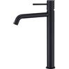 MICE COLLECTION MICE - Rubinetto monocomando per lavabo alto in ottone - Rubinetteria bagno colore nero opaco - rubinetto alto lavabo BDM039-3NG