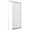 Zanzanet Zanzariera laterale orizzontale su misura frizionata New Euro cassonetto 38mm binario 4mm porta finestra giardino balcone personalizzabile 14 colori 2 reti Made in Italy Bianco