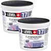 LEVEL PLUS 17 piastrelle di base da 14 kg, piastrelle su piastrella, speciale base adesiva, base al quarzo, colore blu, per interni ed esterni, agenti adesivi resistenti al gelo e impermeabili