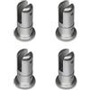 3DScube Distanziale Stapler 8mm, kit 4 pezzi, alluminio colore silver (argento), blocca lastre a bandiera fino a sp. 8mm