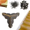 WEQEER 100 Corners Stair Dust Corners for Wooden Steps, Antique Dust Corners for Stairs, Stair Dust Corners Decorative, Star Dust Corners for Stairs, Vintage Stair Dust Corners (50 pezzi, bronzo)