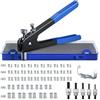 A.M.C. Rivettatrice per Inserti Filettati con 106 pz Dadi per Rivetti M3 M4 M5 M6 M8 Professionale Pinza Pistola Manuale a Rivetti Filettati per Riparazione Auto Rimorchi Mobili