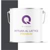 Q-COVER Voc - Vernice in lattice, lavabile, 5 l (circa 35 m²), colore Nero, colore per interni, colore da parete, classe 2, colore opaco, per chi soffre di allergie, resistente all'abrasione