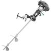 AUYART 1/2 HP 50 Gallon Agitatore pneumatico ad aria Miscelatore di vernice Piastra orizzontale Miscelatore di terra e calce Agitatore in acciaio inossidabile per ridurre il rumore 2000 rpm
