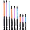 PETSTIBLE Set di 9 punte magnetiche per cacciavite, punte per cacciavite a croce speciali per elettricista FPH1 FPH2 65-150 mm