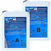 Dipoxy 2K-5000 Pittura in resina epossidica, 4,0 kg (A 2,5 kg + 1,5 kg) + 0,2 kg bianco crema 9001