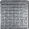 Selling Depot Carta da parati adesiva 3D grigia effetto mattone - Set 10 fogli (70x77cm, 5.3mq) autoadesiva, impermeabile, fonoassorbente - cucina, bagno, camera, pareti fai da te