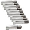 Blum 118500436 Supporto a cerniera Clip-Top per fermo angolare 10 pezzi, argento, lunghezza: 73 mm