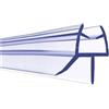 Generico 66cm Guarnizione Doccia Sottoporta, Per porte in vetro 8-10mm, impermeabile per una fessura fino a 7-11mm, Facile da Installare, Impermeabile(10mm)