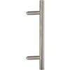 VI.TEL. Maniglioni per porta portone Coppia 2 Pezzi tondo Zancato In Acciaio Inox Satinato Per Porte Interne Esterne Serramenti E Negozi serie Agropoli