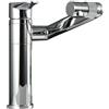 SUONTY Rubinetto girevole a 360°, miscelatore monocomando per lavabo, rubinetto alto per bagno