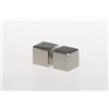 Glass Com S.r.l. Pomello doppio in acciaio per box doccia a forma quadrata, dimensione 20x20mm. (Nickel Satinato)