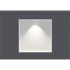 Bernstein Nicchia da parete in acciaio inox NT303010X senza bordo con faretto LED - 30 x 30 x 10 cm (A x L x P) - colore selezionabile, Colore:bianco, LED-Spot:1x Spot Einbaurahmen Chrom