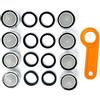 bakhita KIT composto da 8 pezzi AERATORE MASCHIO FILTRO ROMPIGETTO PER RUBINETTO - Made in Italy - e 1 CHIAVE per AERATORE RUBINETTO