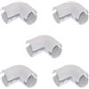 WEB world electronic business Set 5 pezzi - Curva ispezionabile per tubo rigido protezione impianti elettrici diametro 20mm grigio