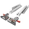 SOTECH 1 paio di Guide a Uscita Totale per Cassetti in Legno UV2-30-K3D-L350-SC FullSlide con regolazione 3D 350 mm SoftClose capacità di carico: 30kg