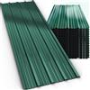 GARDEBRUK® 14x Lamiere Zincate Profilate110x46cm =7m² Lastre Trapezoidali Pannelli Copertura in Metallo Tetto Tettoia Lamiera Grecata Verde