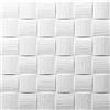 MASTERBRICO Pannello Polistirolo Decorativo per Soffitto e Parete effetto 3D Isolante Termico spessore medio 9mm dimensioni 50x50cm, Confezione da 10mq (40 pannelli) Colla per Polistirolo Pannelli inclusa (B002)