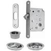 ZB MANIGLIE Porta Scorrevole Scrigno Cromo Satinato Argento 205x80 cm Moderno