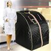 Kedia Sauna a infrarossi, sauna portatile, pieghevole, con telecomando, per bagno di sauna e disintossicazione, perspirazione, terapia per perdere peso (nero)