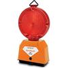 SISAS Lampeggiatore stradale bipila EUROFLASH ROSSO FISSO 2 leds lato per cantieri stradali e urbani con CE