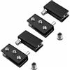 TopHomer Confezione da 4 cerniere in acciaio inox per porte in vetro, armadietti, ante di 8-10 mm di spessore (nero)