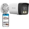 HiLook HIKVISION - Telecamera di sorveglianza esterna, risoluzione 4 K/8 MP, senza Wi-Fi, LAN/PoE, telecamera esterna con sensore di movimento, telecamera esterna, visione notturna, slot per schede SD