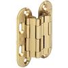 Gedotec Cerniera mobili Cerniera patta Cerniera per porta SEPA 180° per invisibile Fermata 3 Misure Ottone opaco - 41 x 18 mm