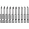 QUARKZMAN 10Pz #1 Punte Cacciavite Phillips PH1 1/4 Gambo Esagonale 2 (50mm) Lungo Acciaio S2 Magnetiche Inserti per Avvitatore per Cacciavite Elettrico Punte Trapano 0.177 (4.5mm) Asta