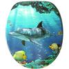 Sanilo Sedile WC, montaggio facile, copriwater con cerniere robuste Delfino