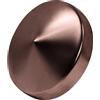 Kypos Copripalo in acciaio INOX brunito per pali tondi in legno recinzione - confezione da 10 pezzi - diametro da 80 mm a 140 mm (120 mm)
