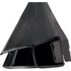 Inbagno Guarnizione magnetica nero opaco universale per nicchia doccia 5-6 mm, H 200 cm riducibile su misura