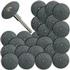 BE-TOOL - Disco da taglio da 32 mm, con 1 mandrino da 36 mm, per tagliare metallo, plastica, fibra, legno, ecc, nero e argento