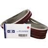 SBS - Nastro abrasivo 48 pezzi, 13 x 451 mm, confezione mista, grana P40/60/80/120/180/240