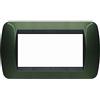 BTicino L4804VT Livinglight Placca a 4 Moduli, Verde