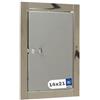 FEINZ Sportello di ispezione per camino 14x21 in acciaio inox - Apertura per camino - Sportello di manutenzione con inserto - Sportello per camino - Sportello di ispezione in metallo verniciato