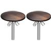 QUARKZMAN Coperture per Fori del Lavello da Cucina, 2pz Copertura per Foro Rubinetto in Lega di Zinco Copertura per Foro del Dispenser Sapone per Lavabo Appoggio (Bronzo)