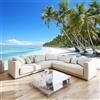 Generic Carta da Parati Spiaggia 150x105 cm Fotomurale da Parete Mare e Spiaggia Tessuto di Seta Carta Parati 3D Adesiva Muro Decorazione per Camera da Letto Soggiorno A-4839