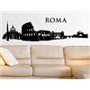 Cxtijkerw Adesivo murale Skyline di Roma Adesivo murale Casa Soggiorno Camera da letto Ufficio Wall Art Deco Adesivo da parete Vinile rimovibile 27X100CM