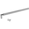 SOTECH Maniglia per mobili maniglia per bar E9 in vero acciaio inox BA 480 mm/Ø 16 mm con zoccoli cromati/il design incontra la funzionalità