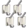 SOTECH 4 x Ganci da Parete MADY autoadesivi 3M Acciaio Inox antiruggine per Cucina & Bagno Gancio per Stoviglie Portasciugamani