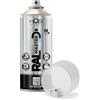 HQS High Quality Spray HQS RAL MASTER Bomboletta di Vernice Spray 400ml Nitro Colori Ral (1, Ral 1015 Avorio Chiaro Lucido)
