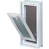 Fuchs Design Finestra di ventilazione (189x384x80 mm) bianca invece di 2 blocchi di vetro di dimensioni 19x19x8 cm - con zanzariera