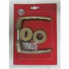sevenbest Maniglia x porta placca foro chiave realizzato in alluminio colore bronzo 803