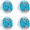 ZORE_FINE5 4 pz armadio da cucina manopola rotonda decorazione manopole armadio cassetti comò tirare maniglia con viti giapponese Sakura Blossom Koi stagno